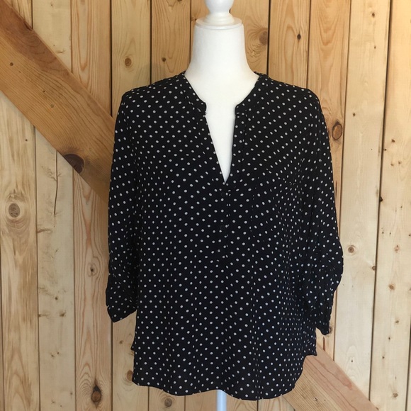 Primark black & white polka dot tunic - Picture 1 of 3